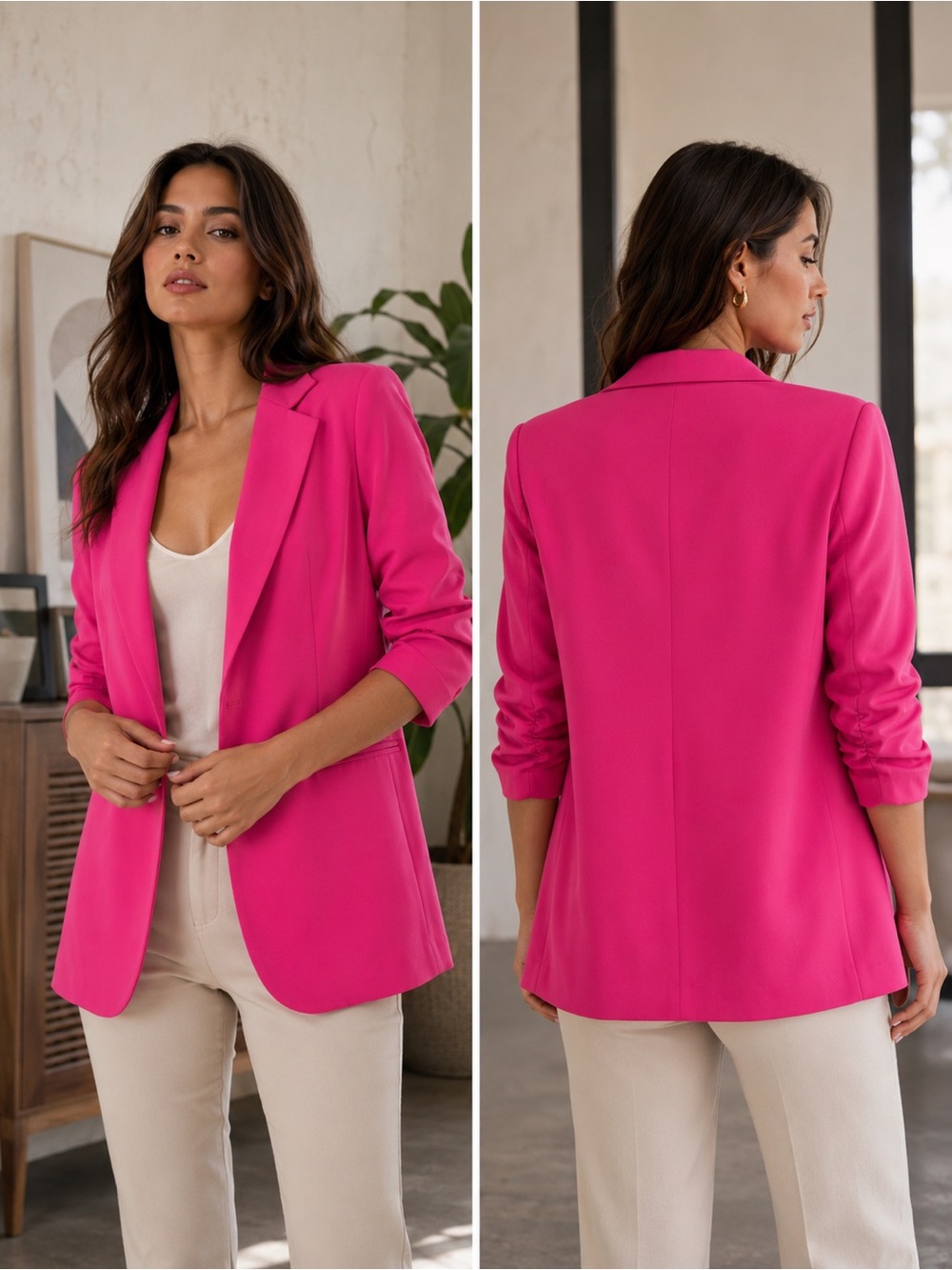 ANNE KLEIN Crepe Blazer